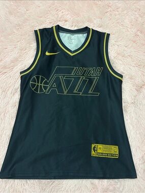 Nike Black & Gold Utah Jazz Basketball Jersey